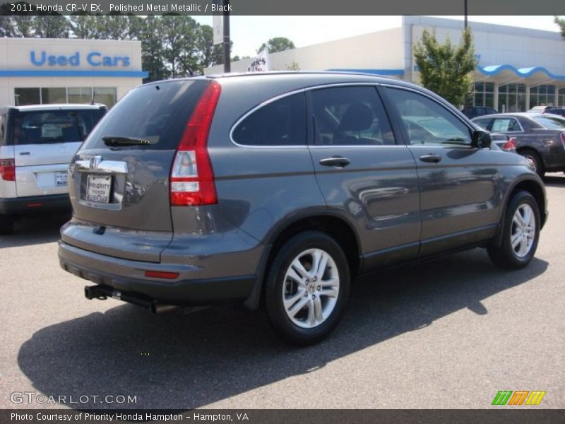 Polished Metal Metallic / Black 2011 Honda CR-V EX
