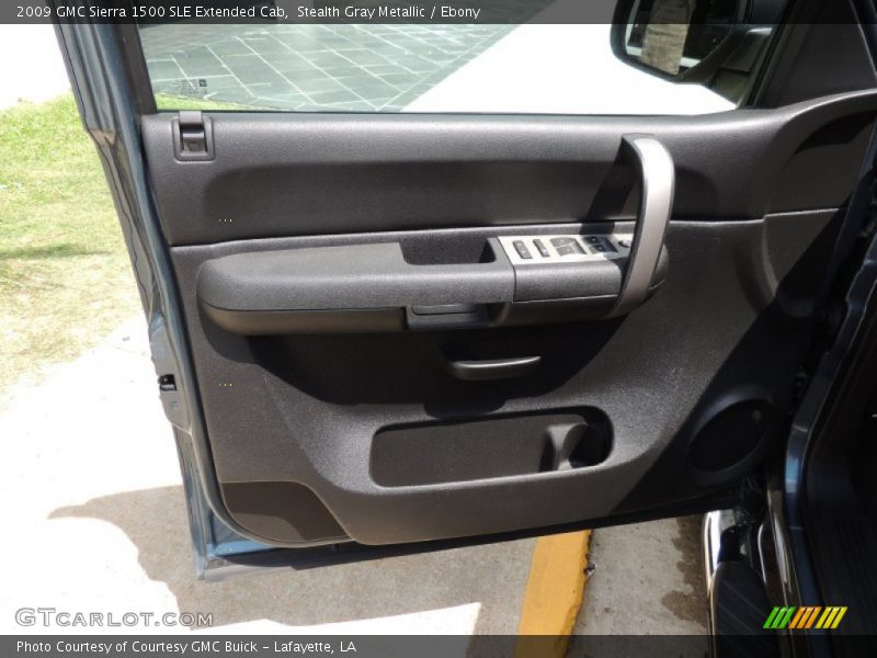 Stealth Gray Metallic / Ebony 2009 GMC Sierra 1500 SLE Extended Cab