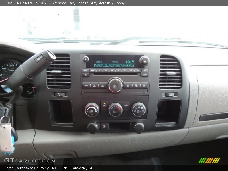 Stealth Gray Metallic / Ebony 2009 GMC Sierra 1500 SLE Extended Cab