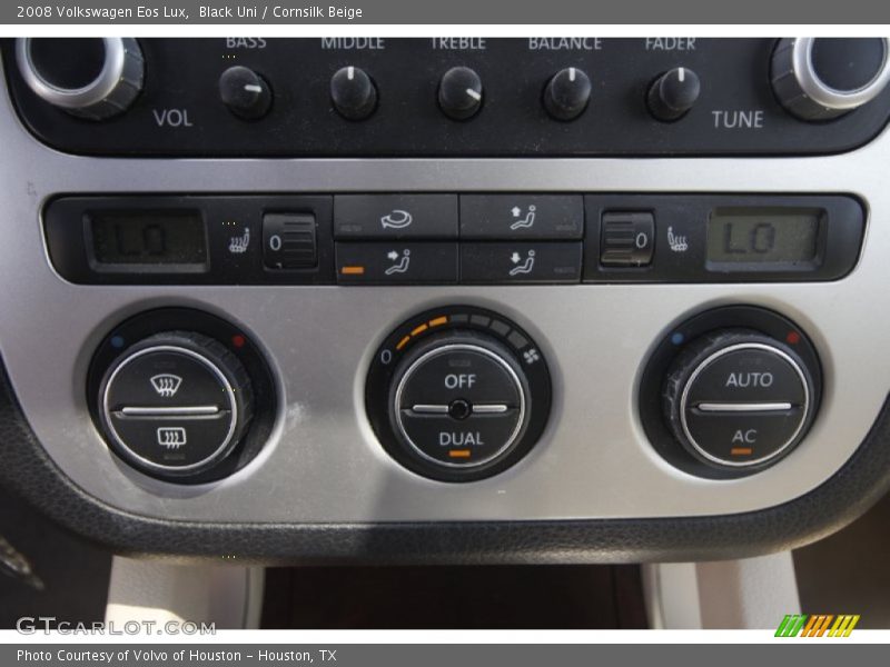 Black Uni / Cornsilk Beige 2008 Volkswagen Eos Lux