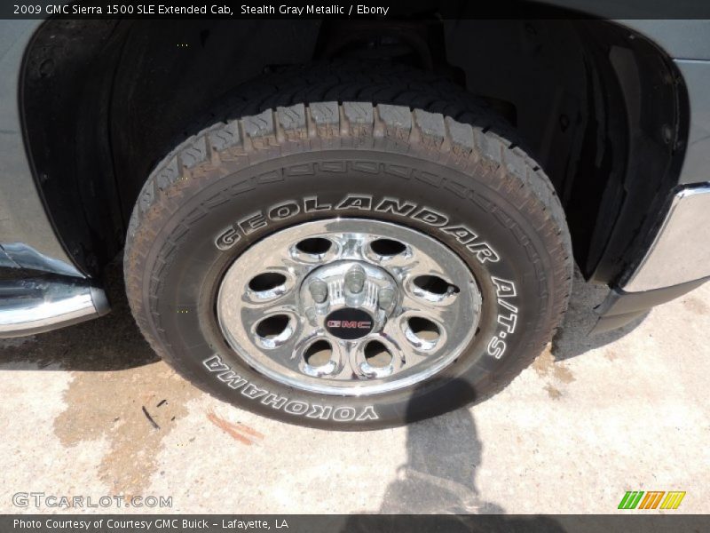 Stealth Gray Metallic / Ebony 2009 GMC Sierra 1500 SLE Extended Cab