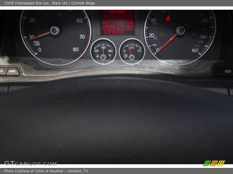 Black Uni / Cornsilk Beige 2008 Volkswagen Eos Lux