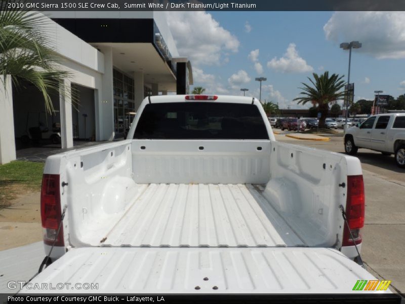 Summit White / Dark Titanium/Light Titanium 2010 GMC Sierra 1500 SLE Crew Cab