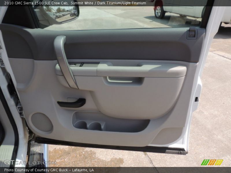 Summit White / Dark Titanium/Light Titanium 2010 GMC Sierra 1500 SLE Crew Cab