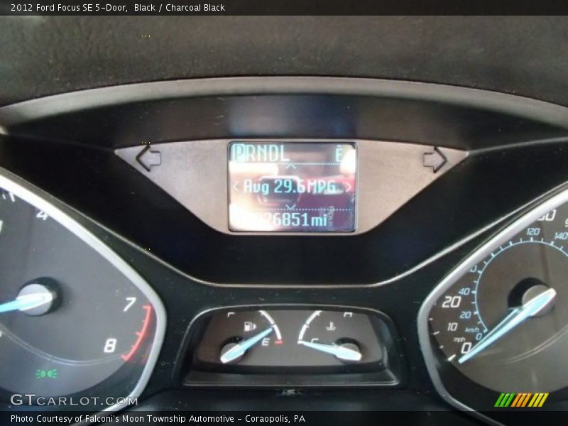 Black / Charcoal Black 2012 Ford Focus SE 5-Door