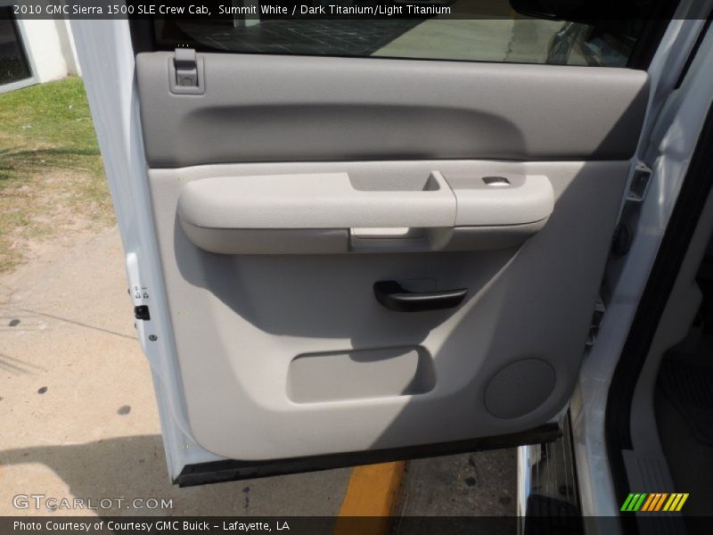 Summit White / Dark Titanium/Light Titanium 2010 GMC Sierra 1500 SLE Crew Cab