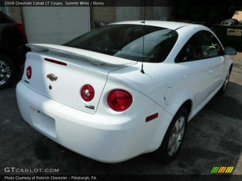 Summit White / Ebony 2008 Chevrolet Cobalt LT Coupe