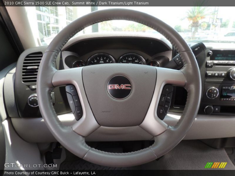 Summit White / Dark Titanium/Light Titanium 2010 GMC Sierra 1500 SLE Crew Cab