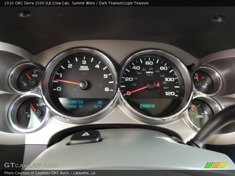 Summit White / Dark Titanium/Light Titanium 2010 GMC Sierra 1500 SLE Crew Cab