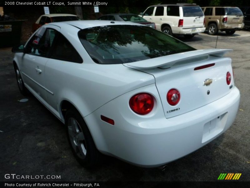 Summit White / Ebony 2008 Chevrolet Cobalt LT Coupe