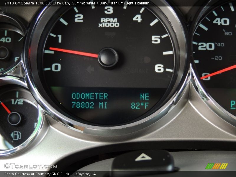 Summit White / Dark Titanium/Light Titanium 2010 GMC Sierra 1500 SLE Crew Cab