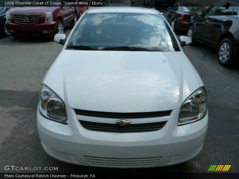 Summit White / Ebony 2008 Chevrolet Cobalt LT Coupe