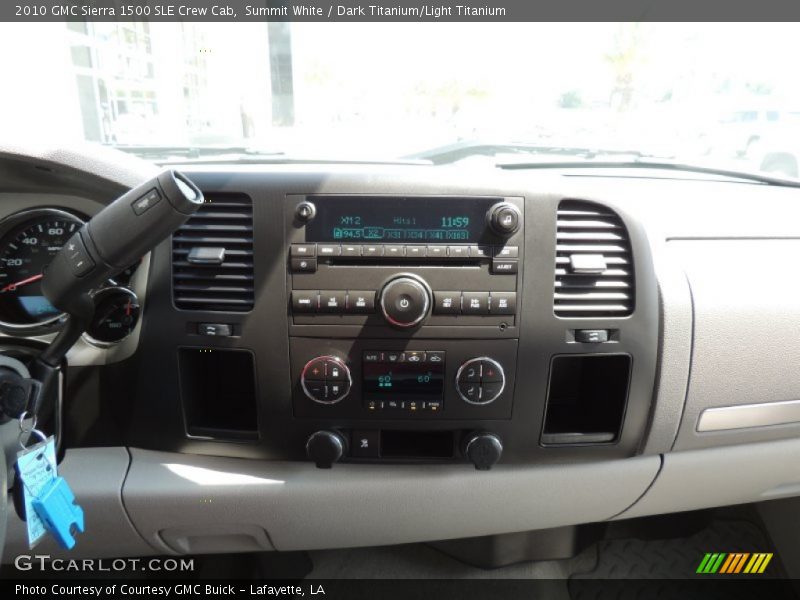Summit White / Dark Titanium/Light Titanium 2010 GMC Sierra 1500 SLE Crew Cab