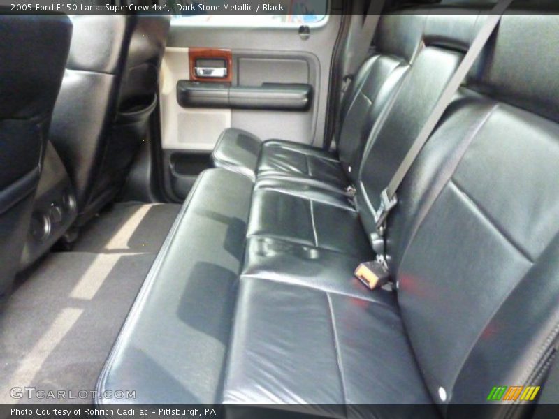Dark Stone Metallic / Black 2005 Ford F150 Lariat SuperCrew 4x4