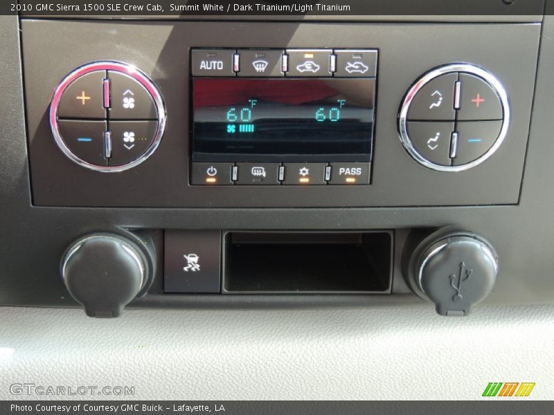 Summit White / Dark Titanium/Light Titanium 2010 GMC Sierra 1500 SLE Crew Cab
