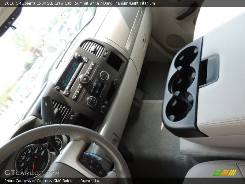 Summit White / Dark Titanium/Light Titanium 2010 GMC Sierra 1500 SLE Crew Cab