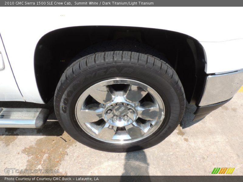 Summit White / Dark Titanium/Light Titanium 2010 GMC Sierra 1500 SLE Crew Cab