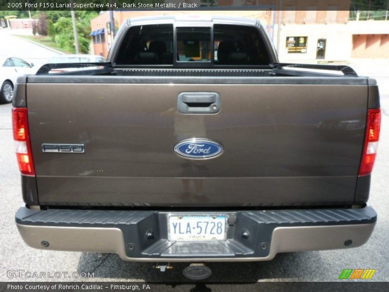 Dark Stone Metallic / Black 2005 Ford F150 Lariat SuperCrew 4x4