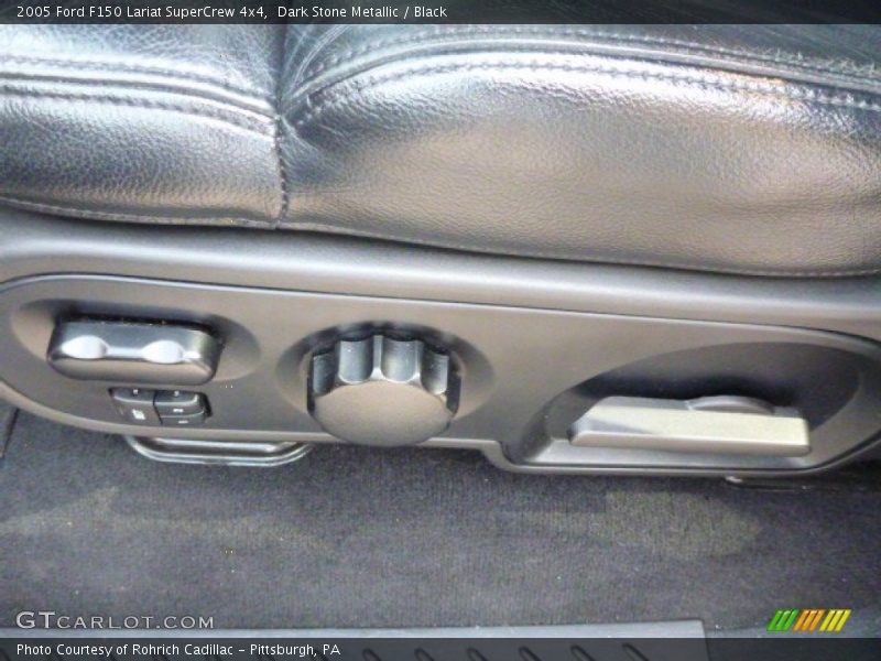 Dark Stone Metallic / Black 2005 Ford F150 Lariat SuperCrew 4x4
