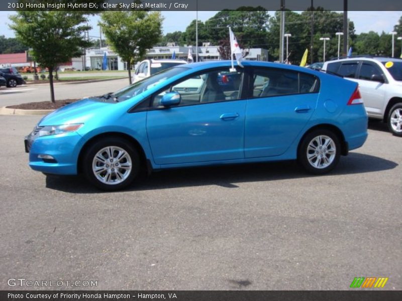 Clear Sky Blue Metallic / Gray 2010 Honda Insight Hybrid EX