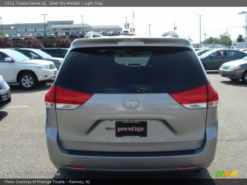 Silver Sky Metallic / Light Gray 2011 Toyota Sienna LE