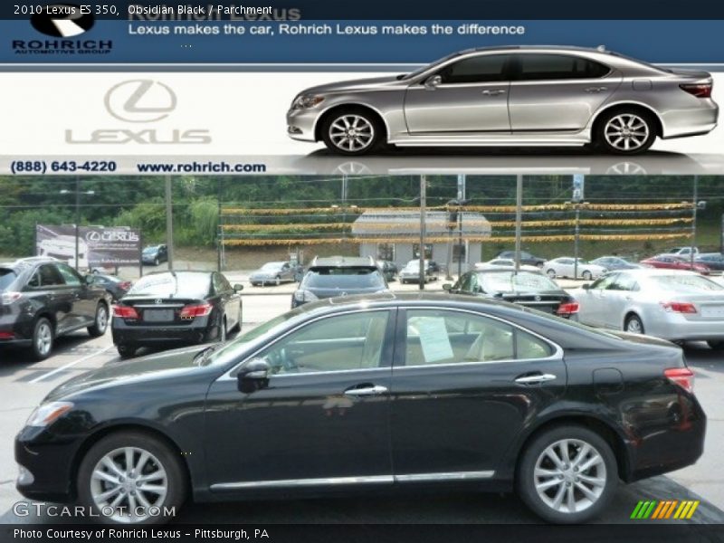 Obsidian Black / Parchment 2010 Lexus ES 350