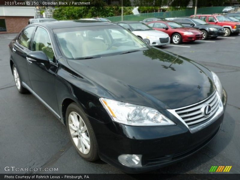 Obsidian Black / Parchment 2010 Lexus ES 350