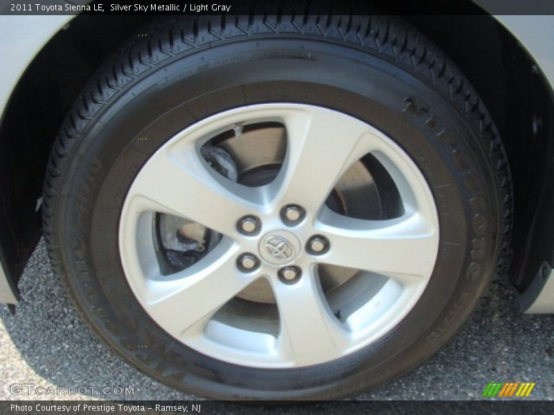 Silver Sky Metallic / Light Gray 2011 Toyota Sienna LE