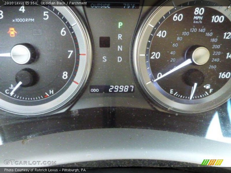 Obsidian Black / Parchment 2010 Lexus ES 350