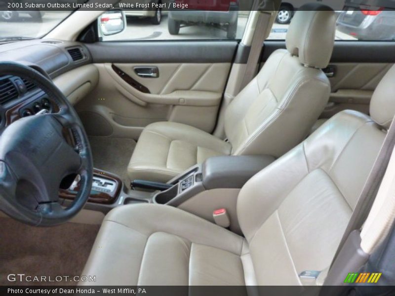 Front Seat of 2001 Outback Limited Sedan