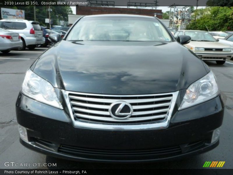 Obsidian Black / Parchment 2010 Lexus ES 350