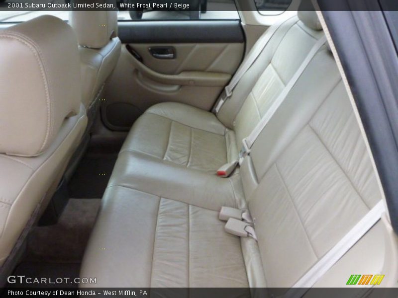 Rear Seat of 2001 Outback Limited Sedan