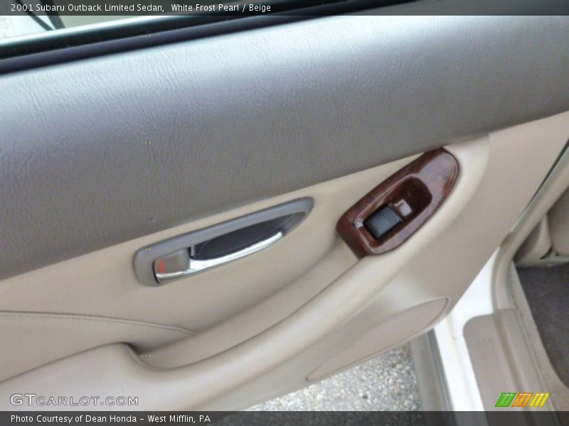 White Frost Pearl / Beige 2001 Subaru Outback Limited Sedan