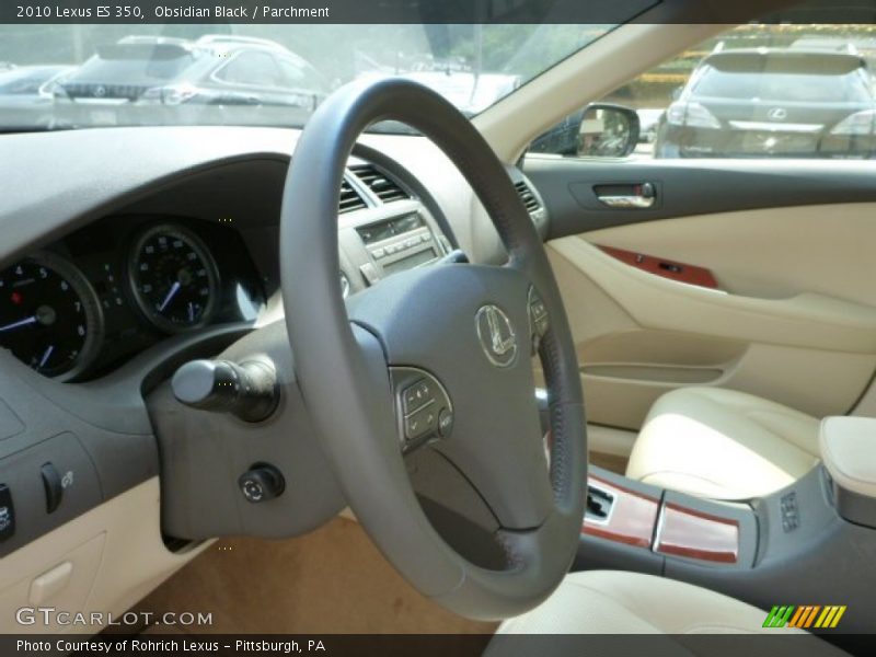 Obsidian Black / Parchment 2010 Lexus ES 350