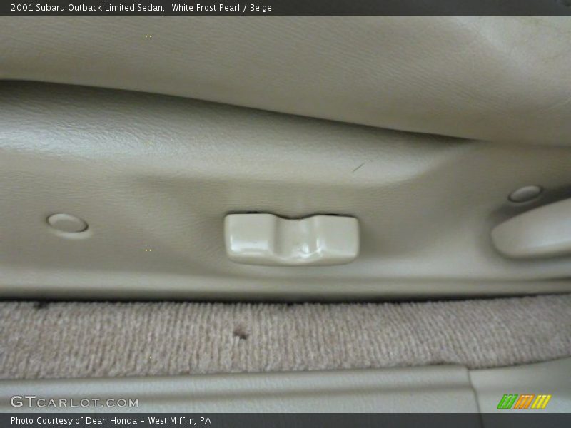 White Frost Pearl / Beige 2001 Subaru Outback Limited Sedan