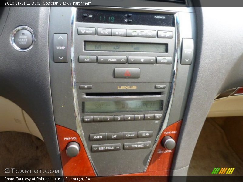 Obsidian Black / Parchment 2010 Lexus ES 350