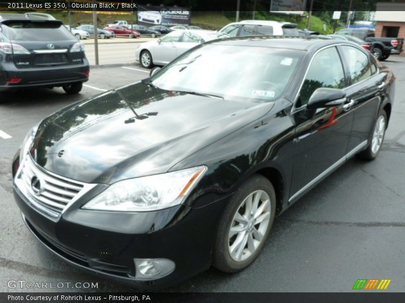 Obsidian Black / Black 2011 Lexus ES 350