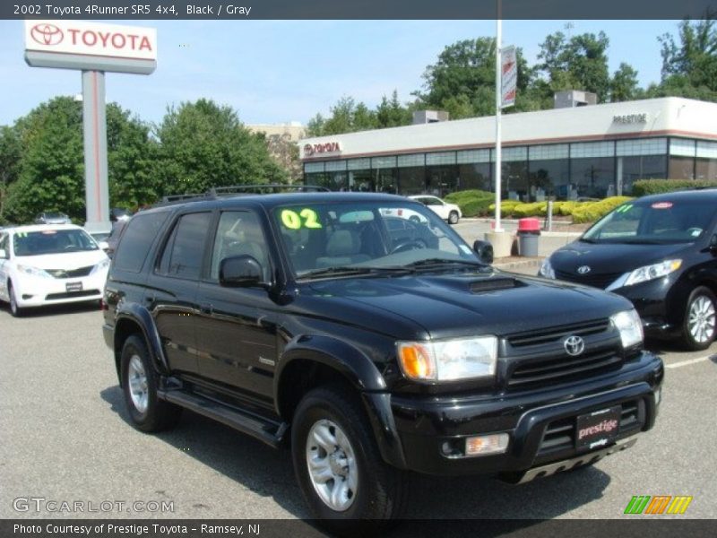 Black / Gray 2002 Toyota 4Runner SR5 4x4