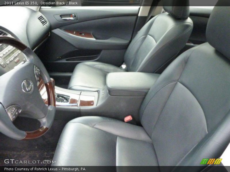 Obsidian Black / Black 2011 Lexus ES 350
