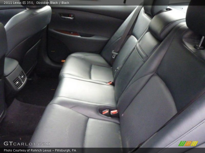 Obsidian Black / Black 2011 Lexus ES 350