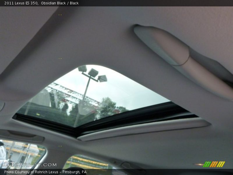 Obsidian Black / Black 2011 Lexus ES 350