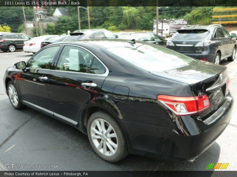Obsidian Black / Black 2011 Lexus ES 350