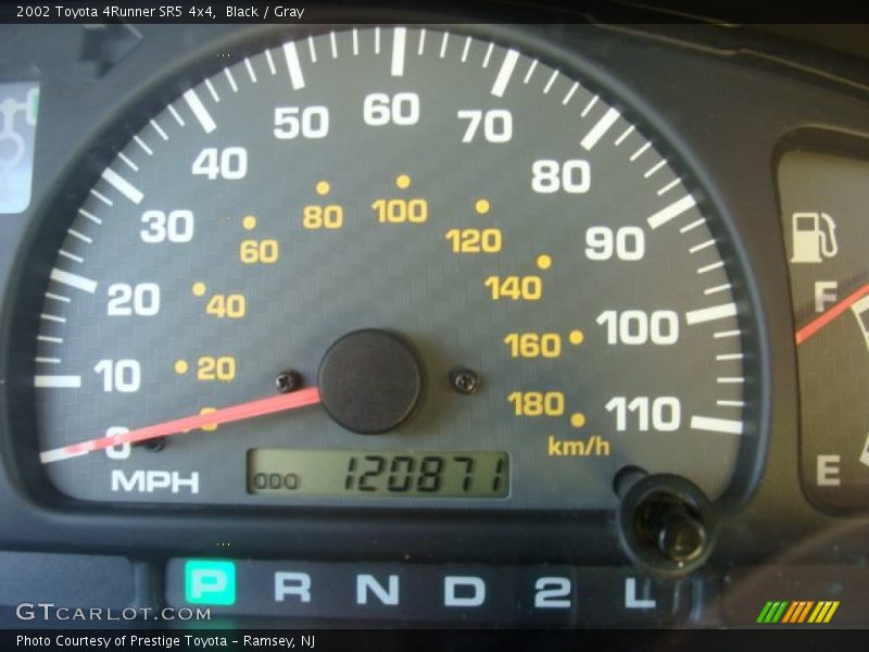 Black / Gray 2002 Toyota 4Runner SR5 4x4
