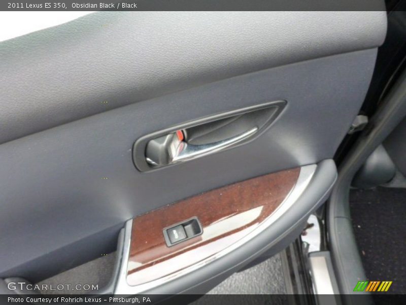 Obsidian Black / Black 2011 Lexus ES 350