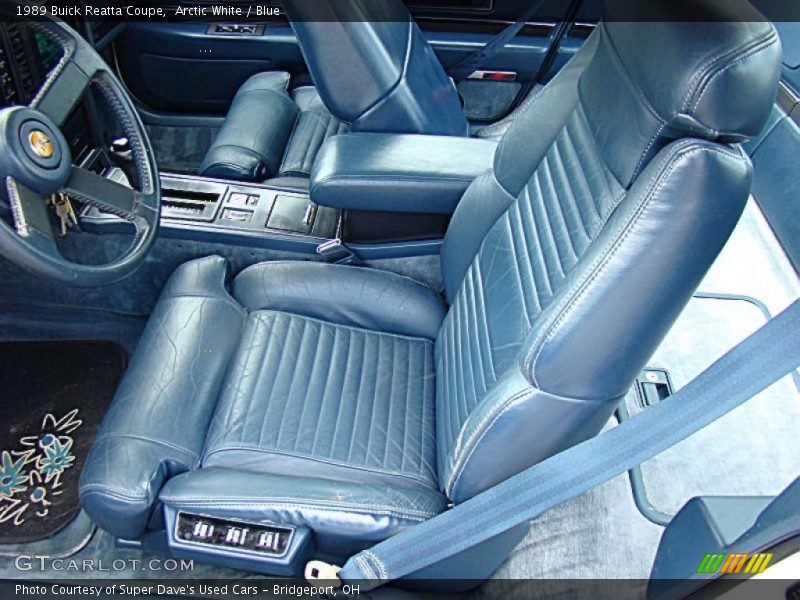  1989 Reatta Coupe Blue Interior