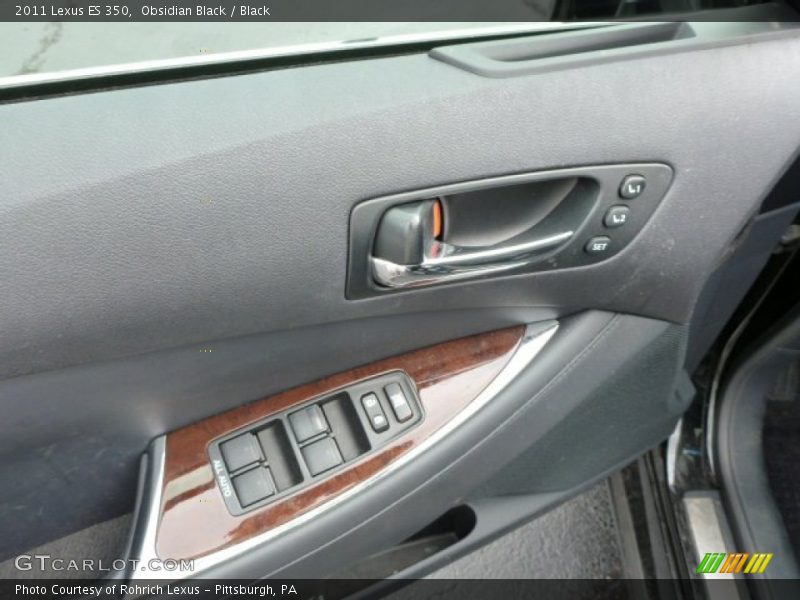 Obsidian Black / Black 2011 Lexus ES 350