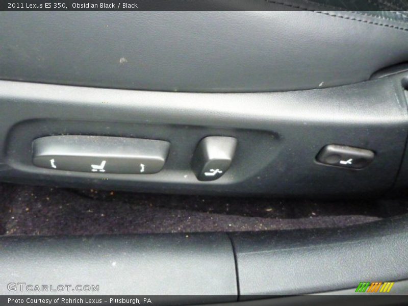 Obsidian Black / Black 2011 Lexus ES 350