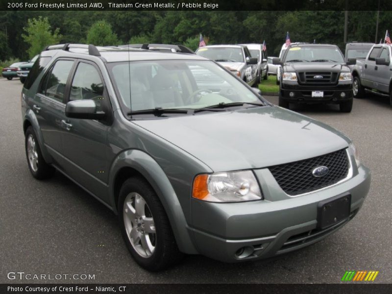 Titanium Green Metallic / Pebble Beige 2006 Ford Freestyle Limited AWD