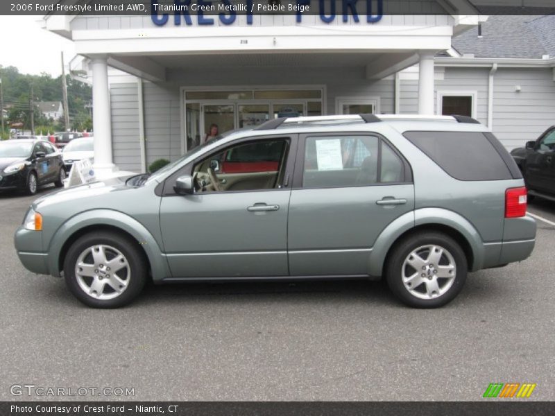 Titanium Green Metallic / Pebble Beige 2006 Ford Freestyle Limited AWD