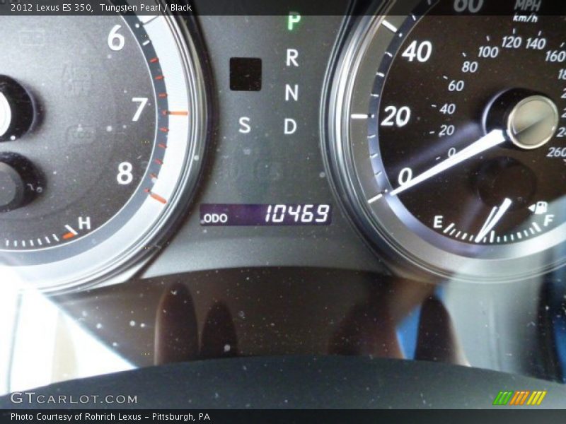 Tungsten Pearl / Black 2012 Lexus ES 350